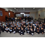 Festejos por el Día de la Bandera con los niños de Jardín
